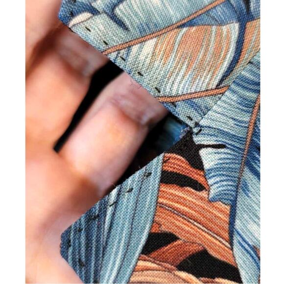 Ferragamo Azure Womens Floral Printed Short Sleeve Mohair Blend Blazer 40 NWOT - Picture 8 of 14